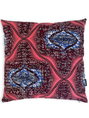 Mumutane Isolo Endless graphic-print wool cushion - Pink