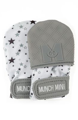 Munch Mini & Munch Mitt Teething Mittens in Grey Star Combo