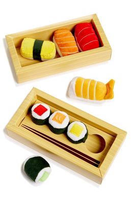 MUNCHIECAT Sushi Deluxe Maki Rolls & Nigiri Sushi Set of 8 Cat Toys in Multi