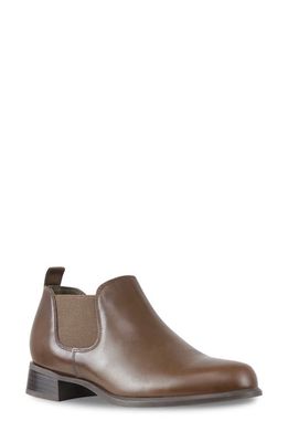 Munro Bedford Leather Bootie in Mushroom Calf Leather
