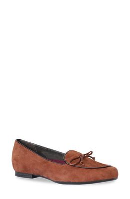 Munro Rossa Flat in Ginger Bread Suede