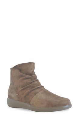 Munro Scout Water Resistant Bootie in Toasted Sesame Suede