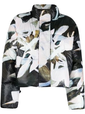 MUNTHE abstract-print padded jacket - Green