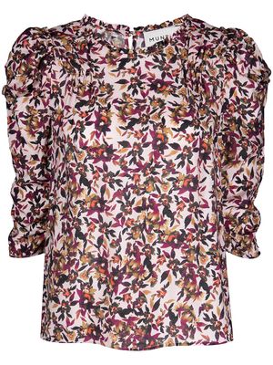 MUNTHE Alunt floral-print blouse - Pink