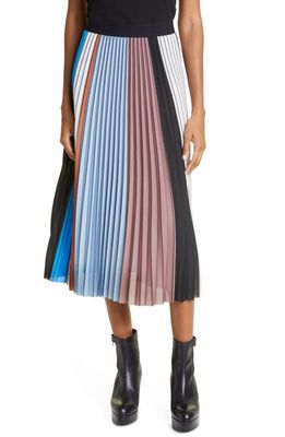 MUNTHE Arming Multicolor Sunburst Pleat Skirt in Mix