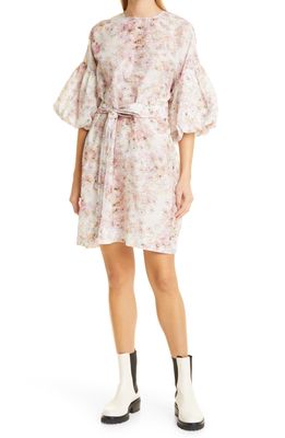 MUNTHE Harriet Organic Cotton & Silk Shift Dress in Rose