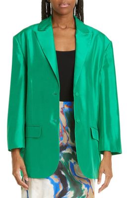 MUNTHE Jaketta Silk Blazer in Green