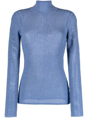 MUNTHE Liandra ribbed-knit jumper - Blue
