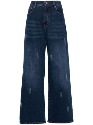 MUNTHE Myrtle high-rise wide-leg jeans - Blue