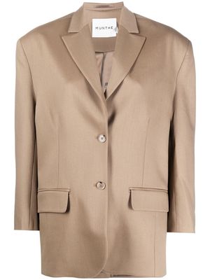 MUNTHE single-breasted tailored blazer - Brown
