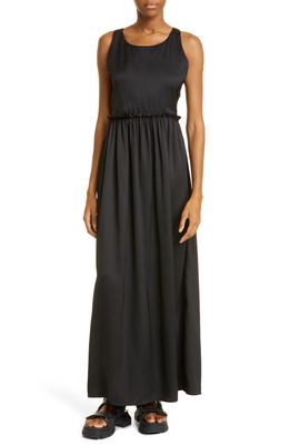 MUNTHE Villima Recycled Polyester Maxi Dress in Black