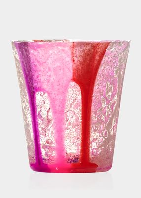 Murano Fuchsia & Red Silicone Drinking Glass