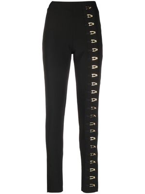 Murmur ankle-zip detail skinny trousers - Black