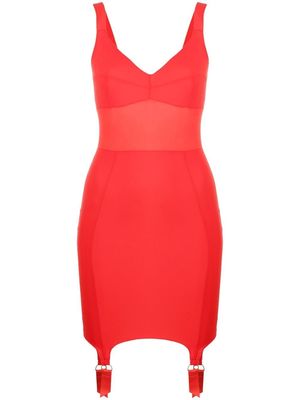 Murmur bodycon sweetheart neckline dress - Red