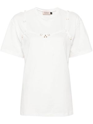 Murmur strap-detail T-shirt - White