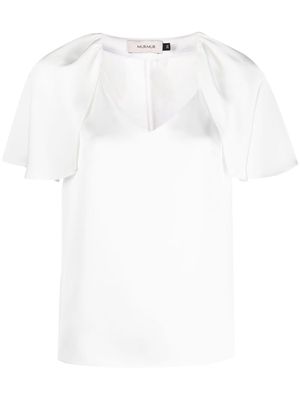 Murmur V-neck short-sleeve top - White