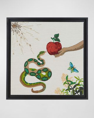 Muse Snake and Apple Beaded Wall Art