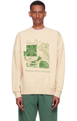 Museum of Peace & Quiet Beige Cotton Sweatshirt