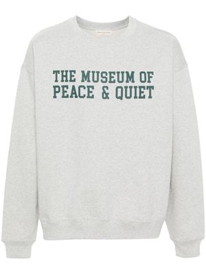 Museum Of Peace & Quiet Campus cotton sweatshirt - Grey