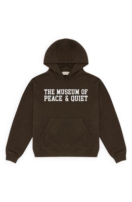 Museum of Peace & Quiet Campus Pullover Hoodie in Brown