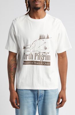 Museum of Peace & Quiet Earth Pilgrim Graphic T-Shirt in White 