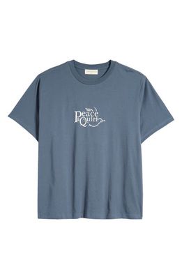 Museum of Peace & Quiet Glide Embroiered T-Shirt in Coastal Blue 