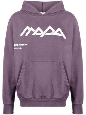 Museum Of Peace & Quiet graphic print cotton hoodie - Purple