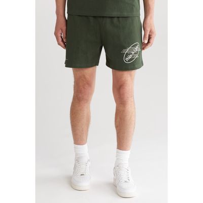 Museum of Peace & Quiet Museum Hours Cotton Sweat Shorts in Forest 