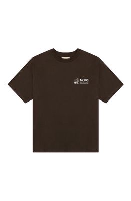 Museum of Peace & Quiet Q. P.C. Cotton Graphic T-Shirt in Brown