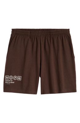 Museum of Peace & Quiet Simple Living Cotton Sweat Shorts in Brown 