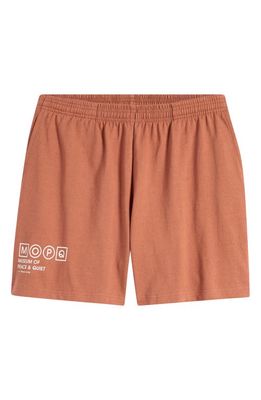 Museum of Peace & Quiet Simple Living Cotton Sweat Shorts in Coral 