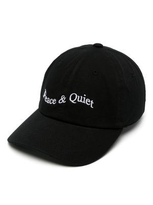 Museum Of Peace & Quiet Woodmark logo-embroidered cap - Black
