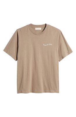 Museum of Peace & Quiet Wordmark Graphic T-Shirt in Clay