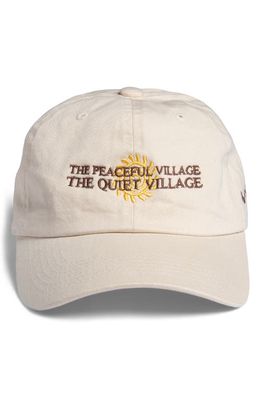Museum of Peace & Quiet x Disney 'The Lion King' Peaceful Village Embroidered Baseball Cap in Bone