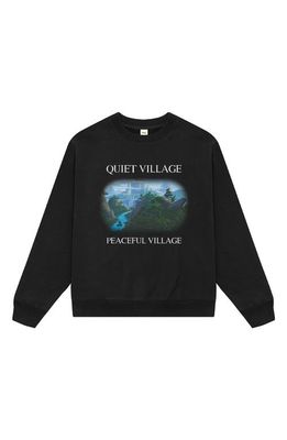 Museum of Peace & Quiet x Disney 'The Lion King' Quiet Village Cotton Graphic Sweatshirt in Black