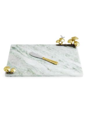 Mushroom Marble Cheeseboard & Spreader