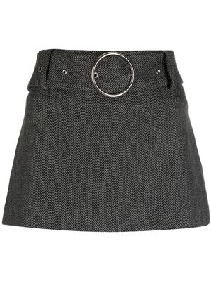 Musier belted mini skirt - Grey