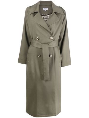 Musier Dorothee belted trench coat - Green