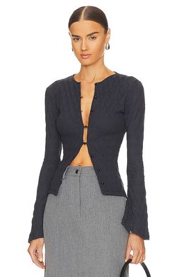 Musier Paris Alienor Top in Charcoal