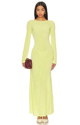 Musier Paris Beverly Dress in Yellow