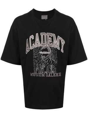 Musium Div. Academy-print T-shirt - Black