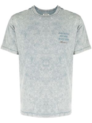 Musium Div. acid-wash short-sleeve T-shirt - Blue
