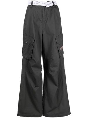 Musium Div. belted straight-leg trousers - Grey