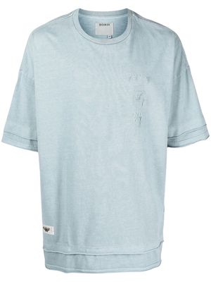 Musium Div. double-layer design T-shirt - Blue