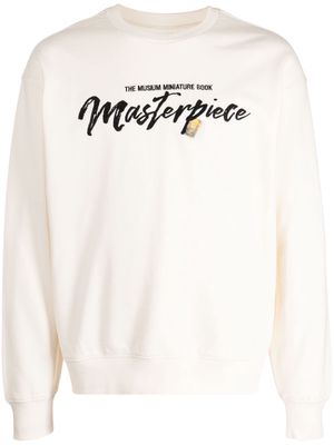 Musium Div. embroidered-design jersey sweatshirt - White