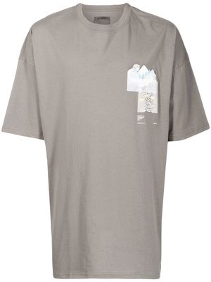 Musium Div. graphic-print cotton T-shirt - Grey