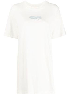 Musium Div. graphic-print long T-shirt - White