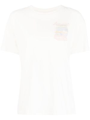 Musium Div. illustration-print shortsleeved T-shirt - White