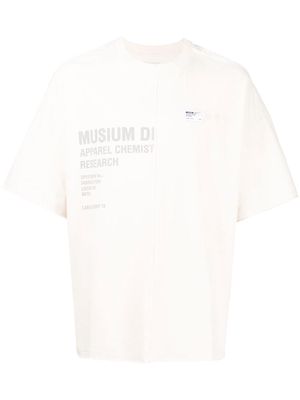 Musium Div. logo-print cotton T-shirt - White
