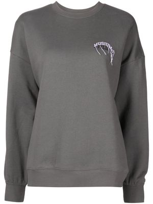 Musium Div. logo-print crew-neck sweatshirt - Grey